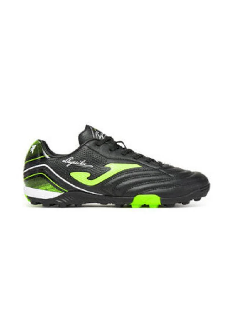 Ghete de fotbal  AGUS2501TF, Piele ecologica, Negru