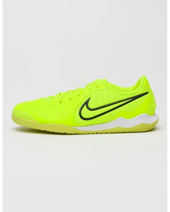 Pantofi Tiempo Legend 10 Academy IC de piele si material textil pentru fotbal, Verde neon
