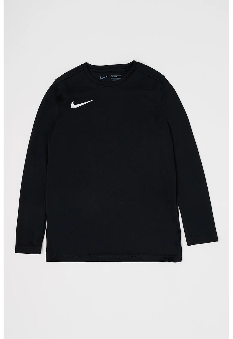 Bluza cu logo si tehnologie Dri-Fit pentru fotbal, Alb/Negru