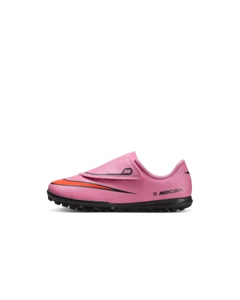 Pantofi pentru fotbal JR Vapor 16 Club, Rosu vermillion/Roz