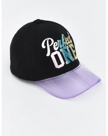 Sapca baseball cu imprimeu cu model degrade, Negru/Lila