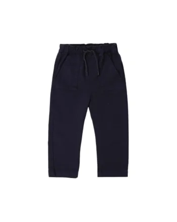 Pantaloni iDO din Twill Peach-Touch cu Snur si Talie Reglabila