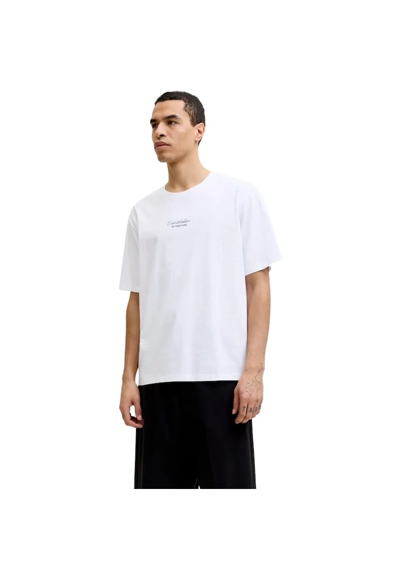 Tricou JACK &JONES Art Print SS 59411, Alb