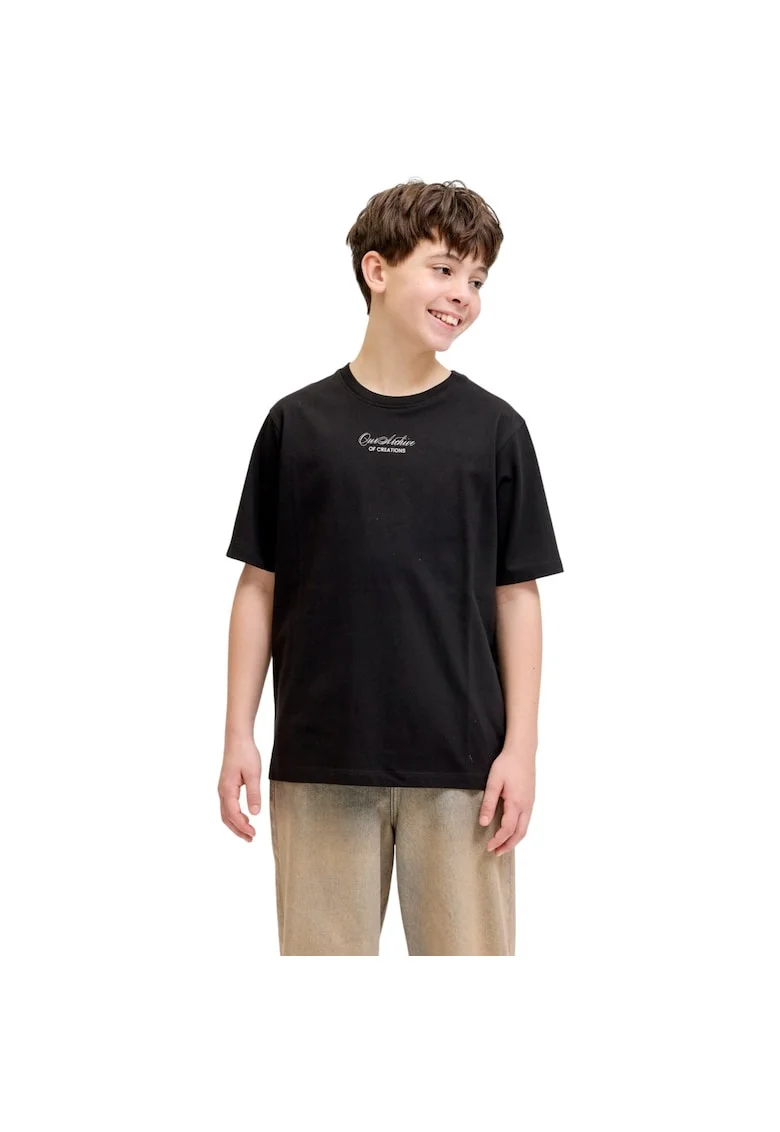 Tricou JACK &JONES Art Print SS JNR 59421, Negru