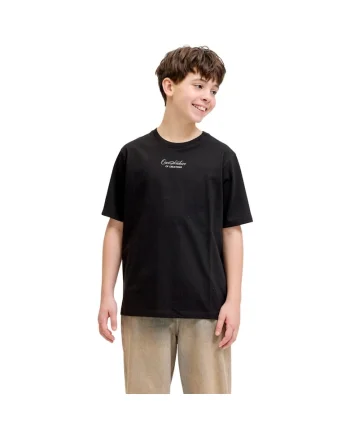 Tricou JACK &JONES Art Print SS JNR 59421, Negru