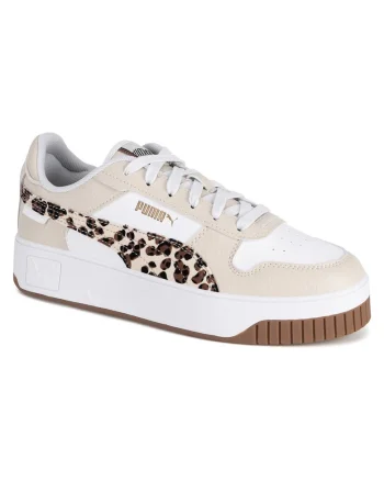 Pantofi sport dama,  model cu leopard, bej, piele de inalta calitate