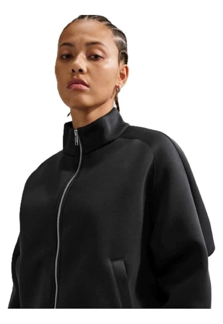 Jacheta dama  W NSW PREGAME FLC TRK JKT, Sintetic, Negru, Negru