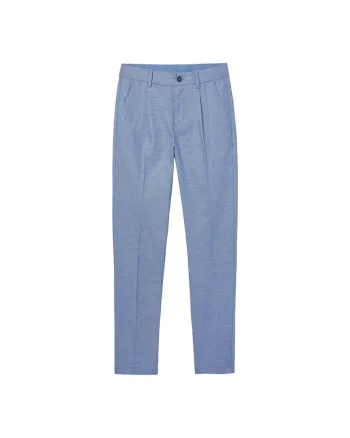 Pantaloni copii  chino albastru bumbac, Albastru