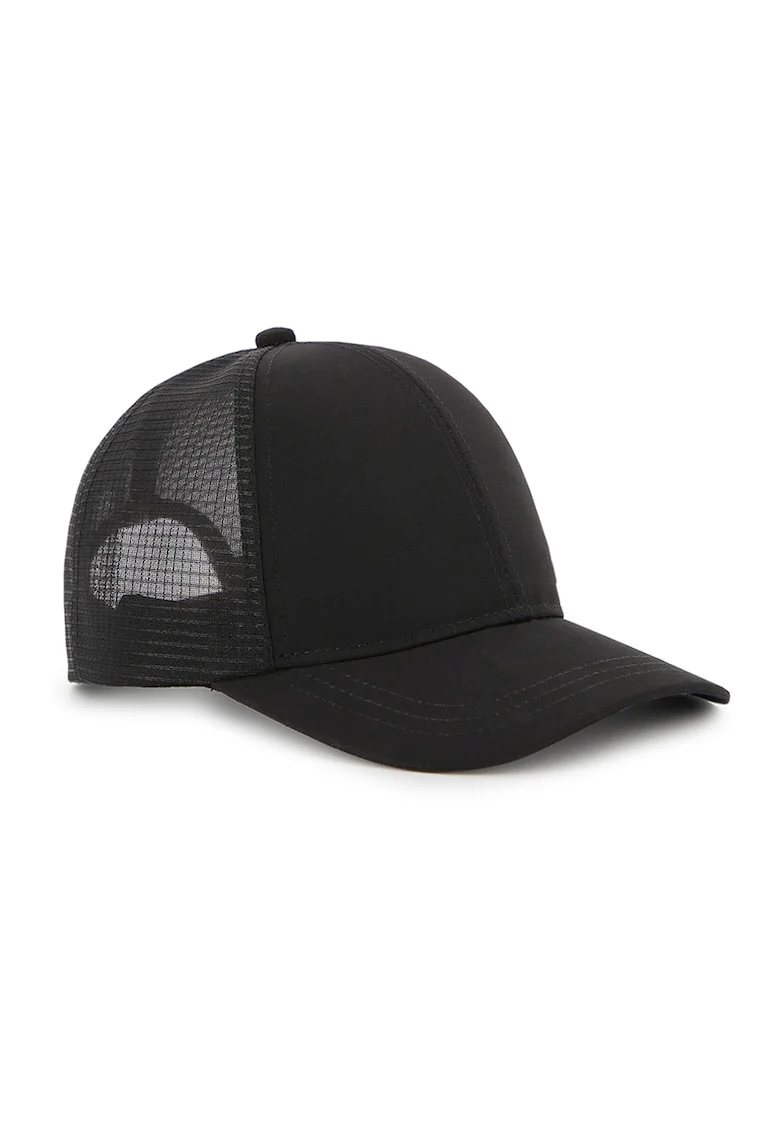Sapca trucker cu logo, Negru