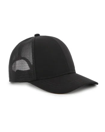 Sapca trucker cu logo, Negru