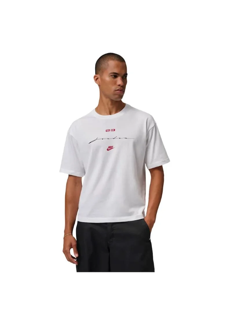 Tricou  M J FLT SCRIPT BOXY SS CREW-IF3014-100