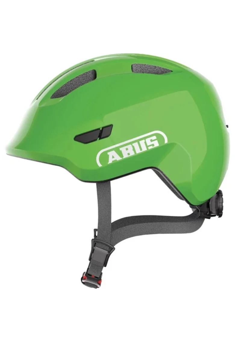Casca pentru copii,  Smiley 3.0, verde lucios, S (45-50 cm), multe caracteristici de siguranță