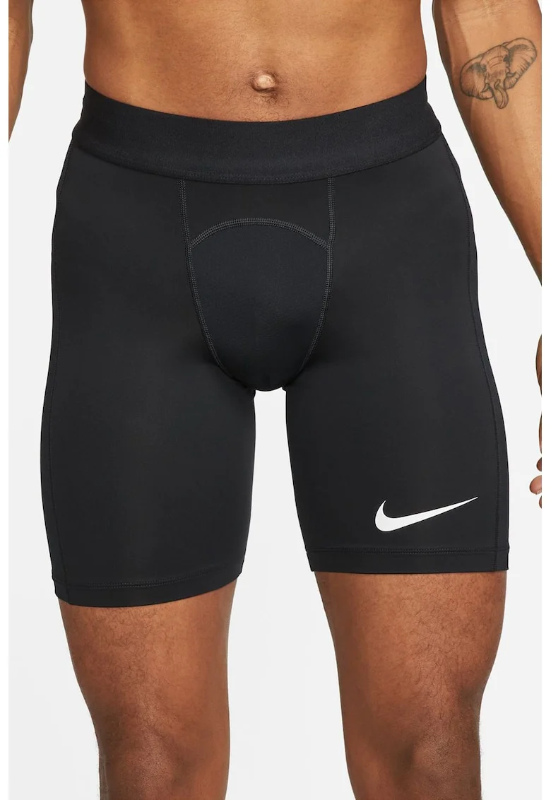 Colanti scurti cu tehnologie Dri-FIT pentru fotbal Strike, Alb/Negru