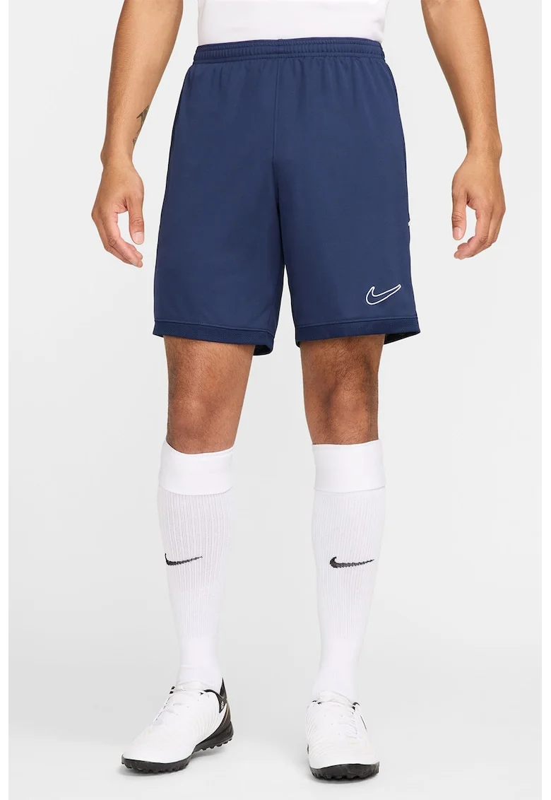 Pantaloni scurti cu snur in talie, pentru fotbal, Bleumarin