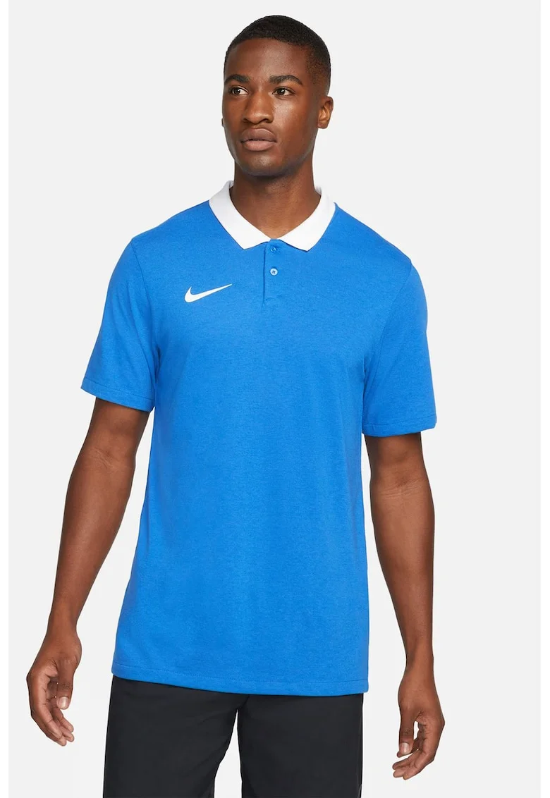 Tricou polo cu tehnologie Dri-Fit, pentru fotbal, Albastru royal