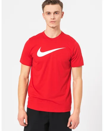 Tricou cu logo, pentru fotbal Park20, Rosu/Alb