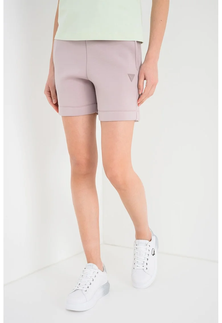 Pantaloni scurti din neopren, pentru fitness, Liliac prafuit