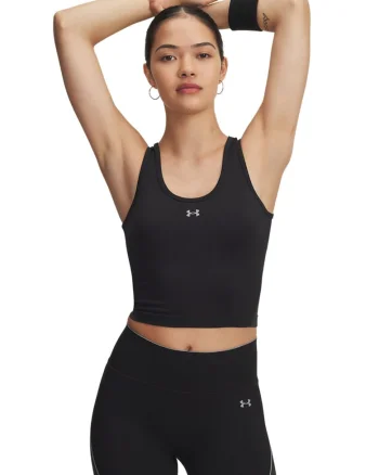 Top pentru antrenament, fara cusaturi Vanish, Negru/Argintiu