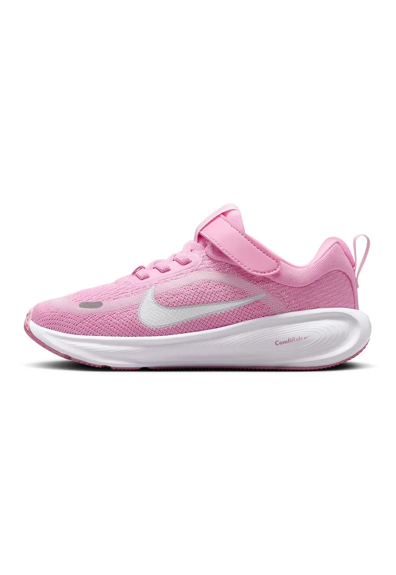 Pantofi Stellar Ride cu inchidere velcro pentru alergare, Alb/Roz