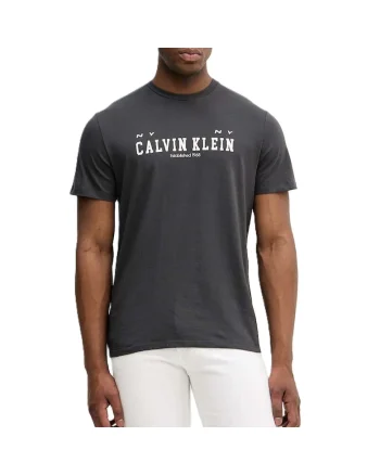 Tricou  SS 30S WHSL CALVIN COLL WORD GRA-LV14RE817G-8MN