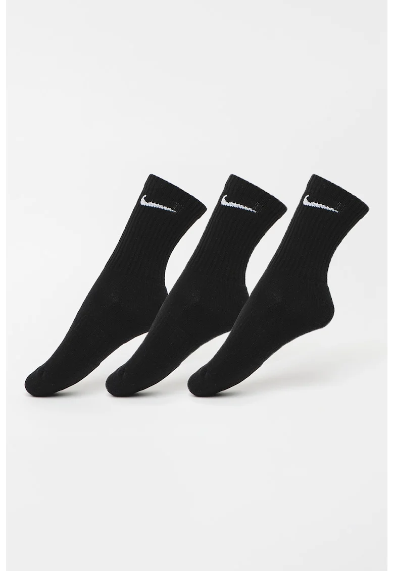 Set de sosete unisex, cu Dri-Fit, Negru
