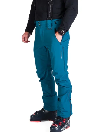 Pantaloni schi softshell 3L 10K/5K barbati Erastus, Albastru petrol