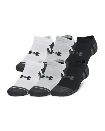 Set de sosete scurte cu logo - 3 perechi, Alb/Negru/Gri