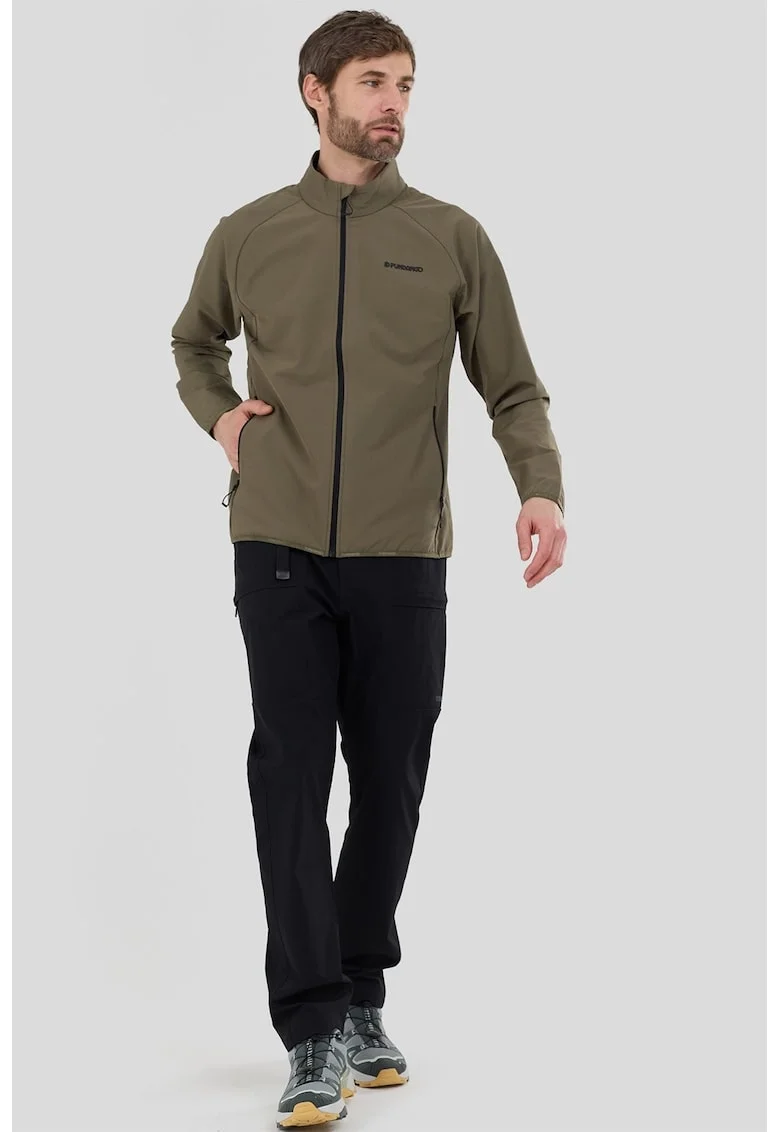 Pantaloni cu talie ajustabila, pentru trekking Elkford, Negru