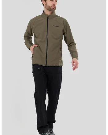 Pantaloni cu talie ajustabila, pentru trekking Elkford, Negru