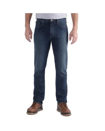 Pantaloni conici barbati  Rugged Flex bumbac albastru, Albastru