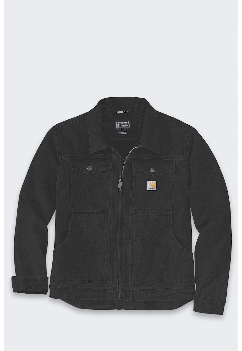 Jacheta barbati  Rugged Flex Duck Berwick, neagra, material elastic, rezistent la abraziune