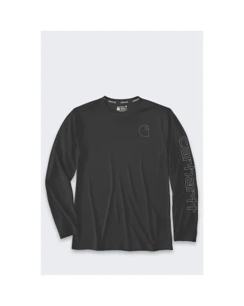 Bluza sport  Force, poliester, cu maneca lunga, negru