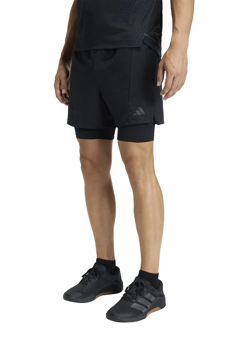 Pantaloni scurti pentru antrenament D4T, Negru