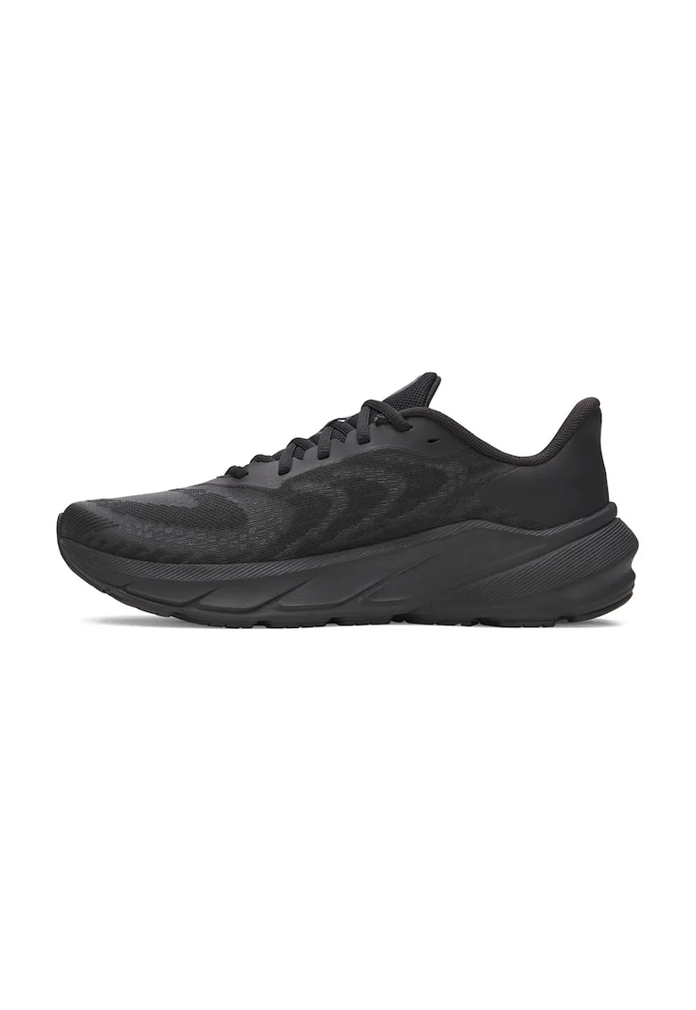 Pantofi sport din material textil cu logo, pentru alergare Turbulence, Negru