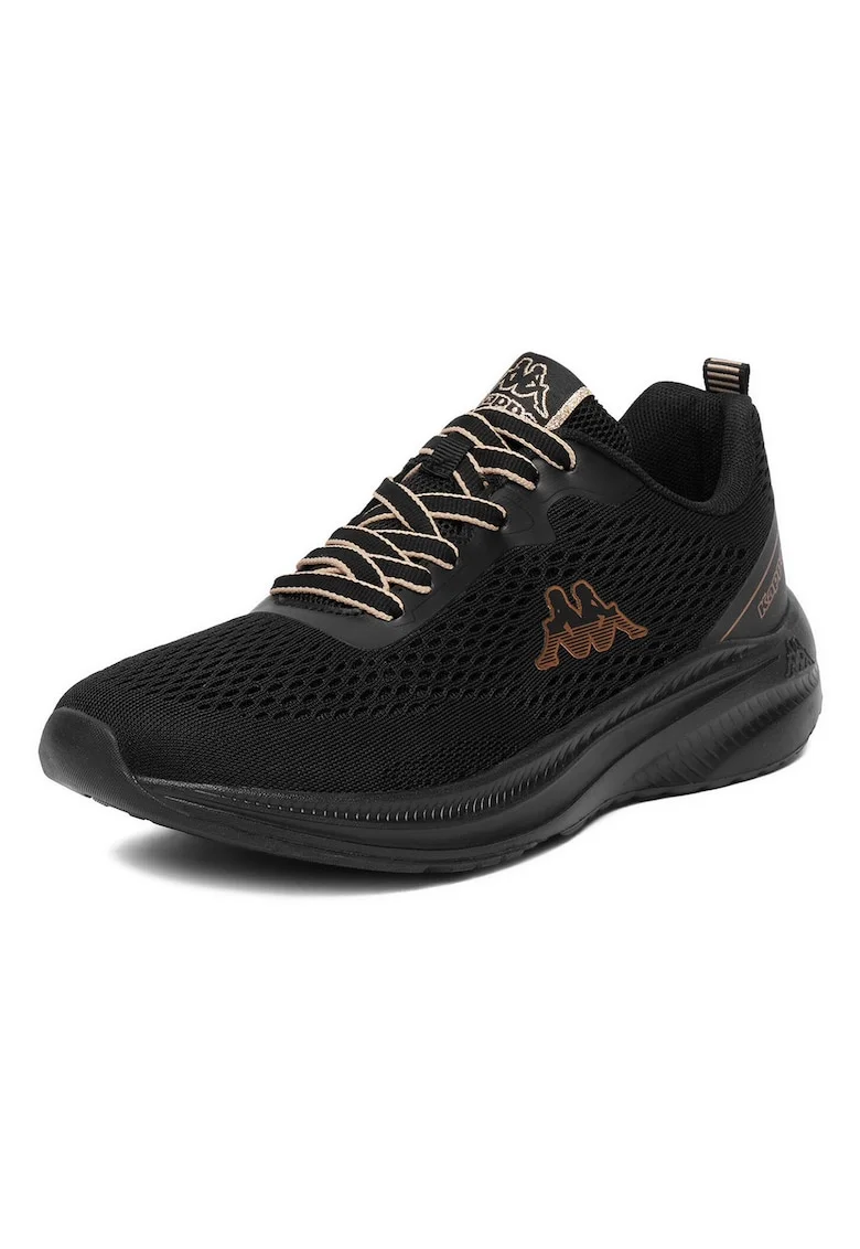 Pantofi sport dama,  negru, textil, talpa groasa