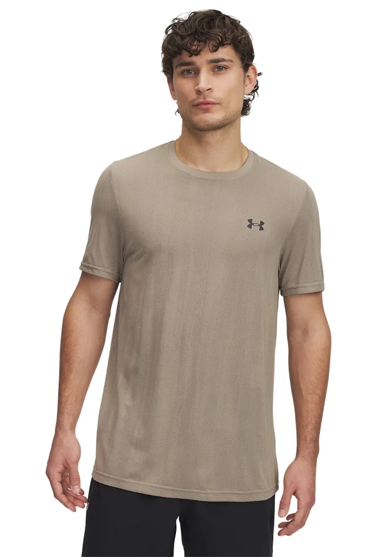Tricou fara cusaturi pentru fitness Vanish, Grej