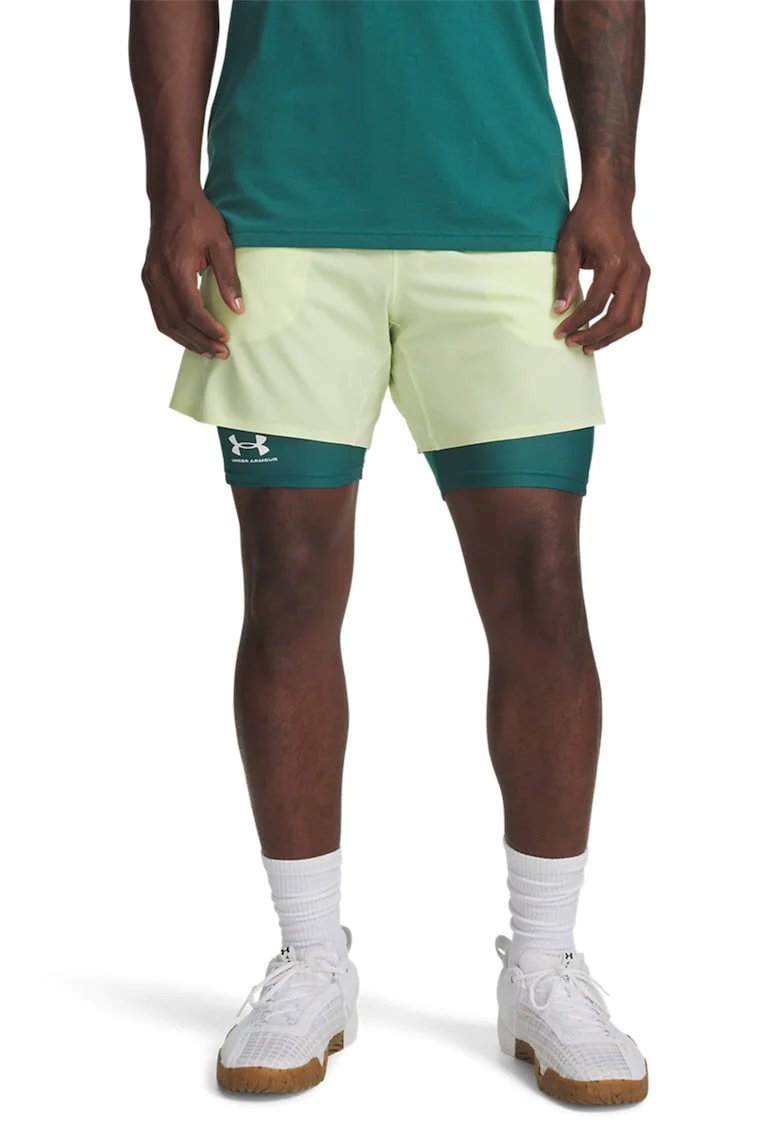 Pantaloni scurti pentru fitness Vanish Elite, Verde pal
