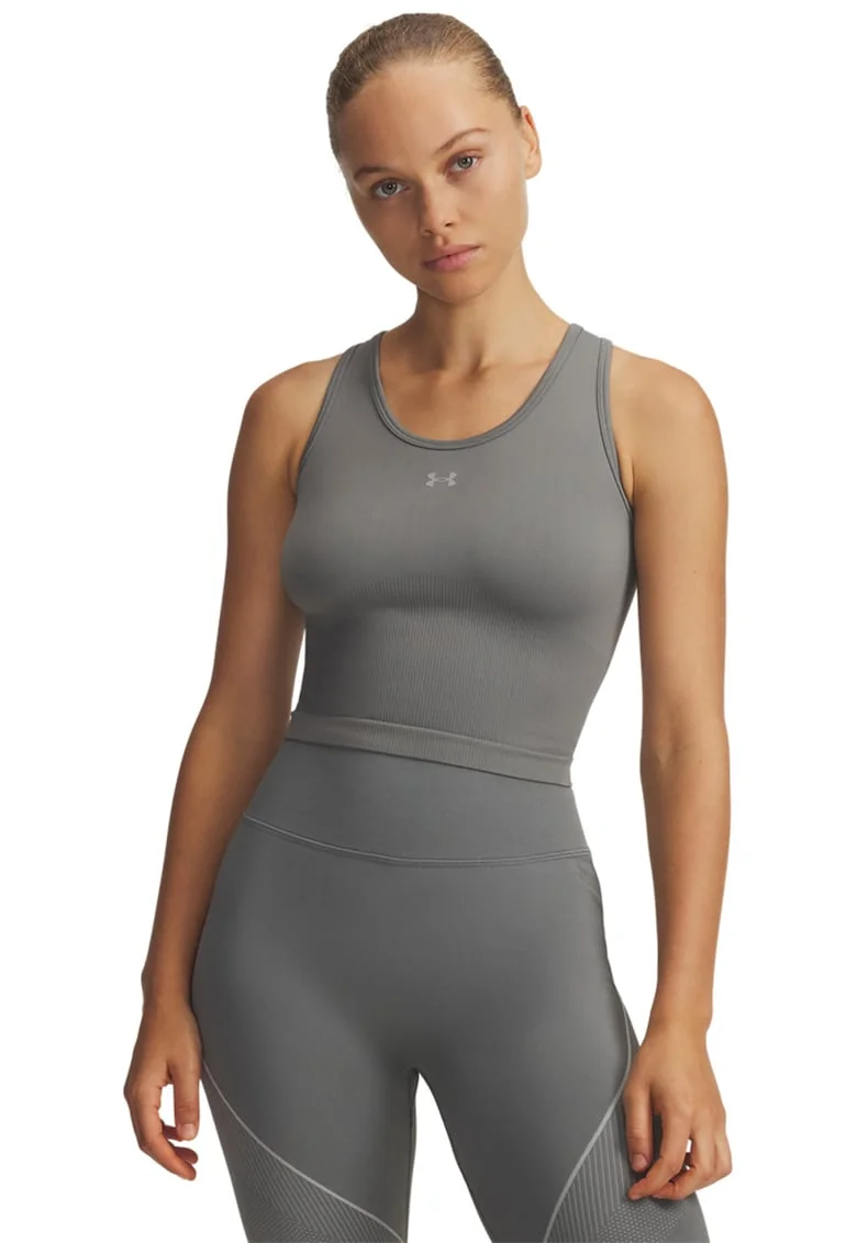 Top fara cusaturi pentru antrenament Vanish, Gri