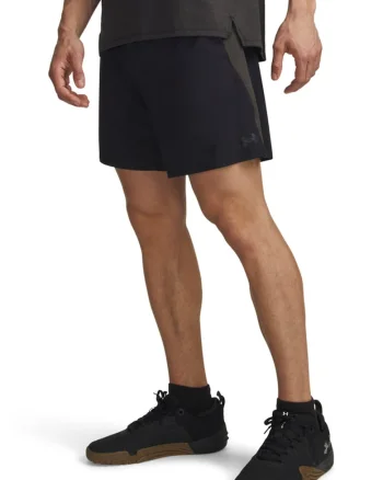 Pantaloni scurti pentru fitness Tech Vent, Negru stins