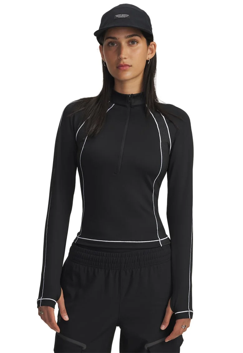 Bluza pentru fitness Goldgear, Negru