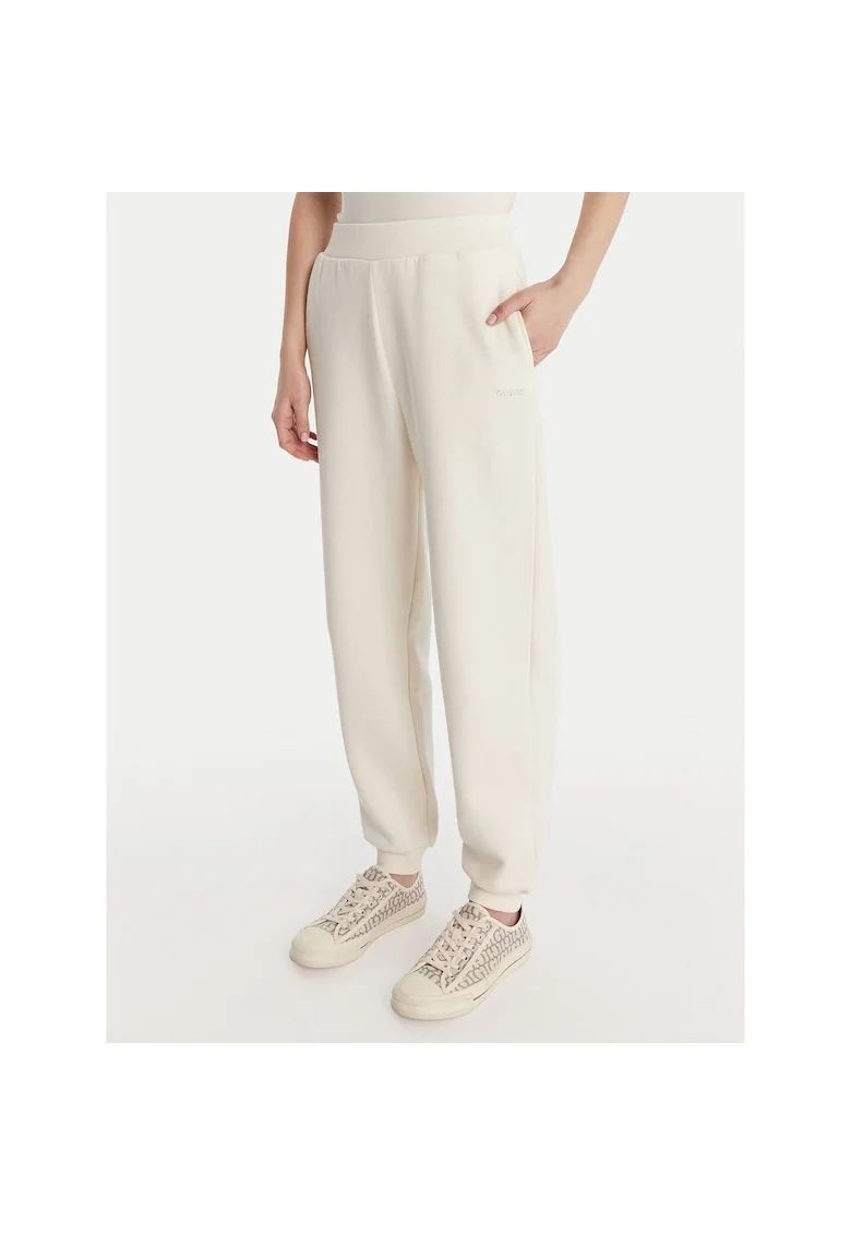 Pantaloni de trening  Bumbac, Ecru