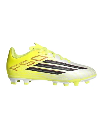 Pantofi F50 Club pentru fotbal, Negru/Galben