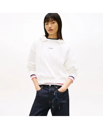 Hanorac  TJW BXY SH SCRIPT LABEL HOODIE-DW0DW22356-YBL