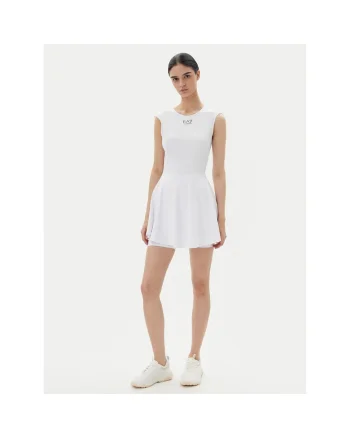 Rochie sport dama,  tenis, sintetic, alb,