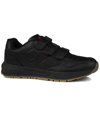 Pantofi sport barbati  STRAIGHT VL, velcro, negru