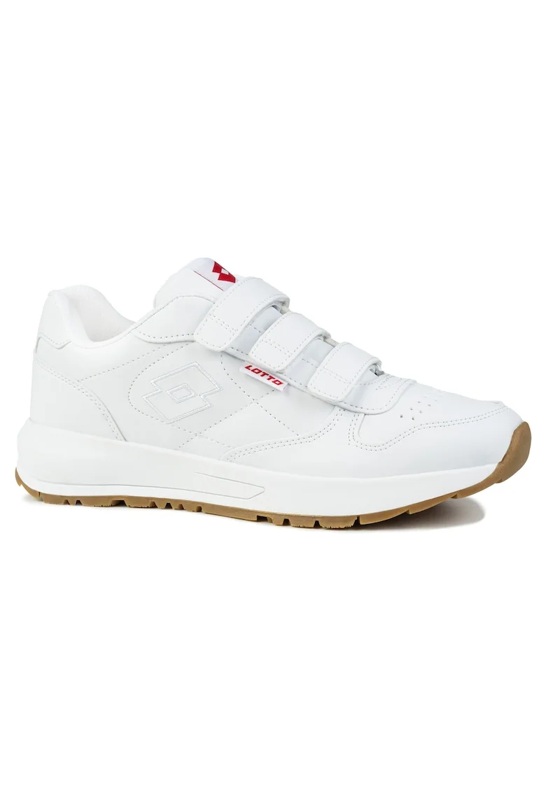 Pantofi sport barbati  STRAIGHT VL, velcro, alb
