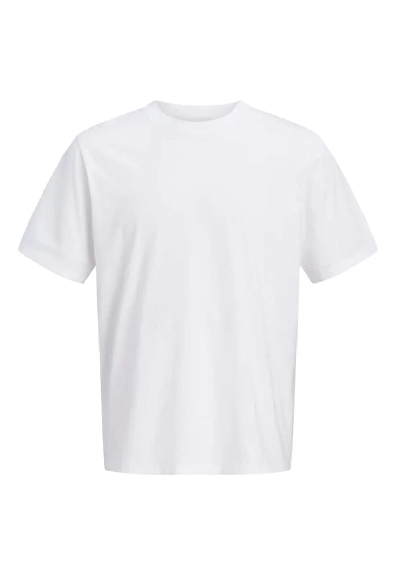 Tricou JACK &JONES Osaka Back Print Flower SS 59989, Alb