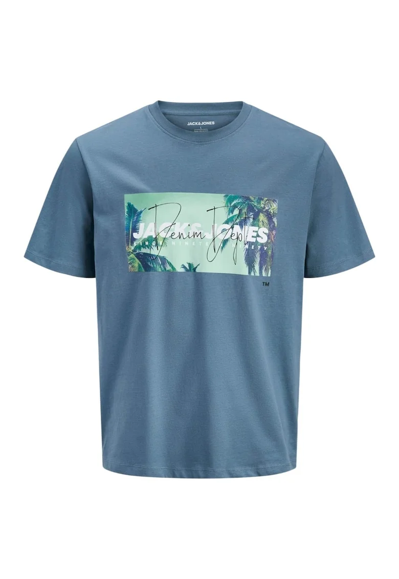 Tricou JACK &JONES Indiana SS LN 59835, Albastru
