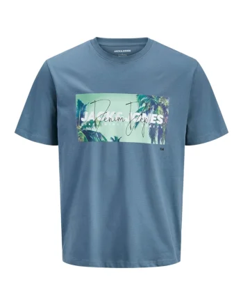 Tricou JACK &JONES Indiana SS LN 59835, Albastru