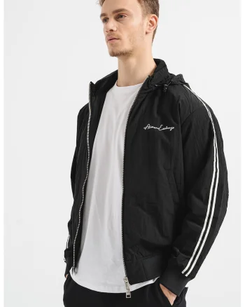 Jacheta reguar fit cu logo, Negru/Alb optic
